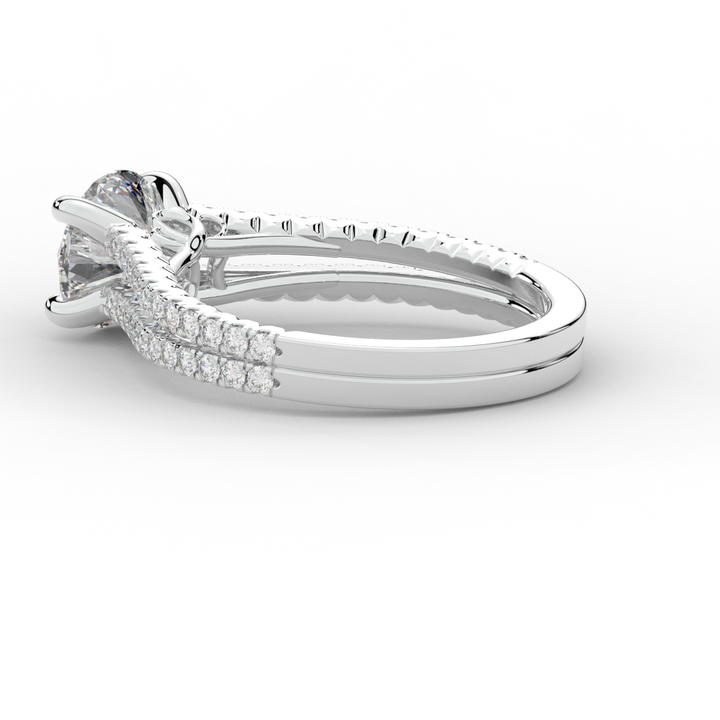 1.90CT.TW ROUND LAB DIAMOND SOLITAIRE ENGAGEMENT RING - Nazarelle