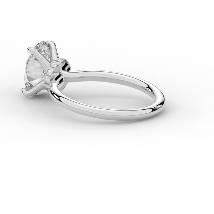 2.05CT.TW OVAL LAB DIAMOND SOLITAIRE ENGAGEMENT RING - Nazarelle