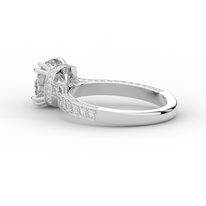 2.60CT.TW ROUND LAB DIAMOND SOLITAIRE ENGAGEMENT RING - Nazarelle