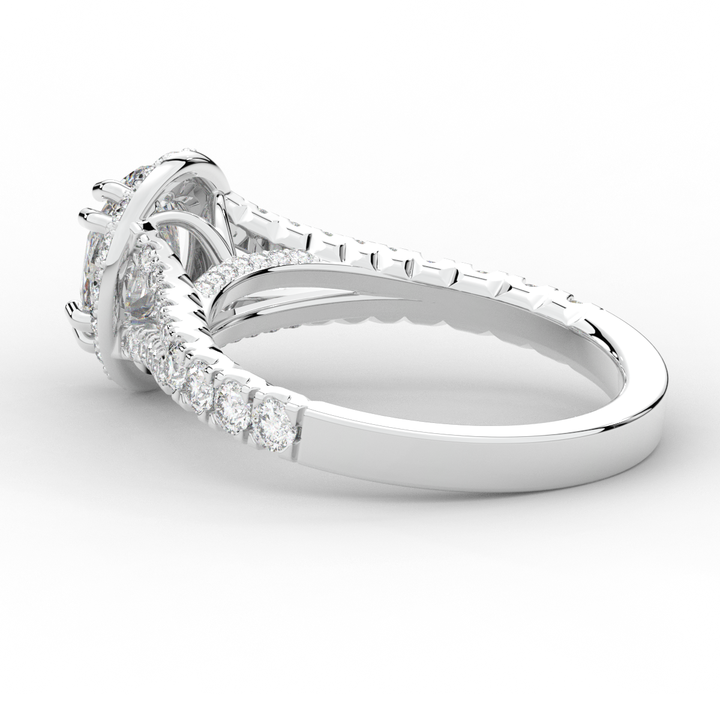 1.60CT.TW OVAL LAB DIAMOND ENGAGEMENT RING - Nazarelle