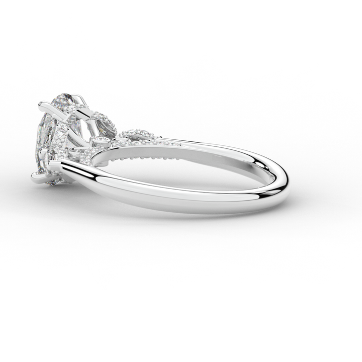 2.00CT.TW OVAL LAB DIAMOND ENGAGEMENT RING - Nazarelle