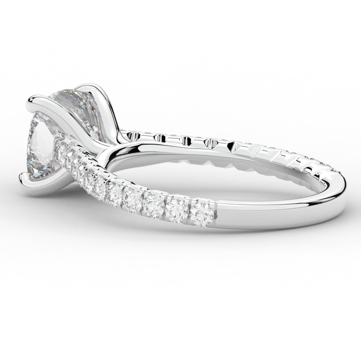 2.40CT.TW CUSHION LAB DIAMOND ENGAGEMENT RING - Nazarelle