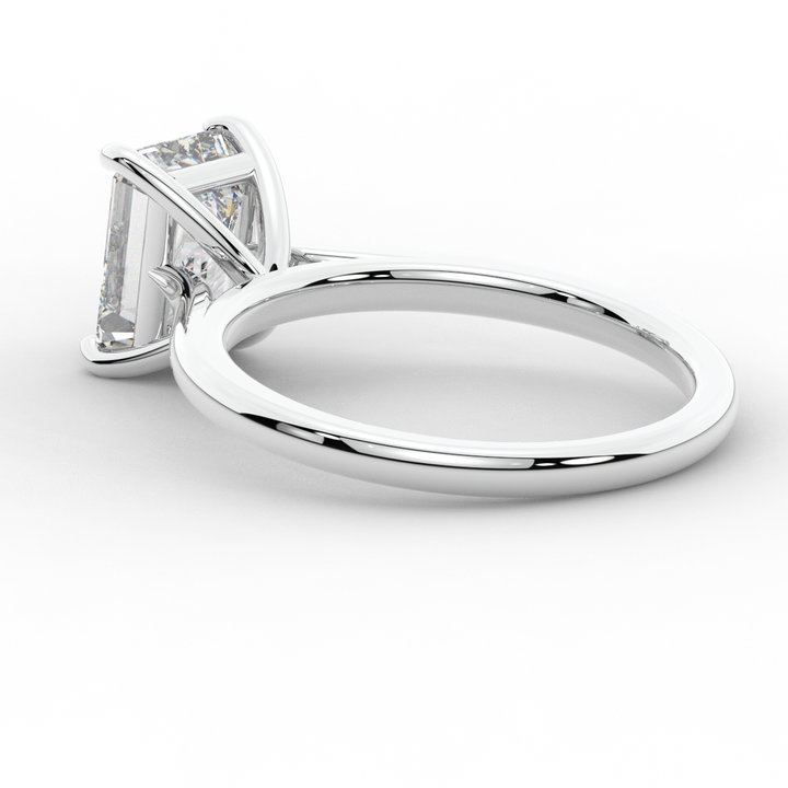 2.00CT EMERALD CUT LAB DIAMOND SOLITAIRE ENGAGEMENT RING - Nazarelle