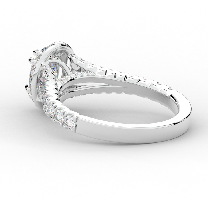 1.60CT.TW OVAL LAB DIAMOND ENGAGEMENT RING - Nazarelle