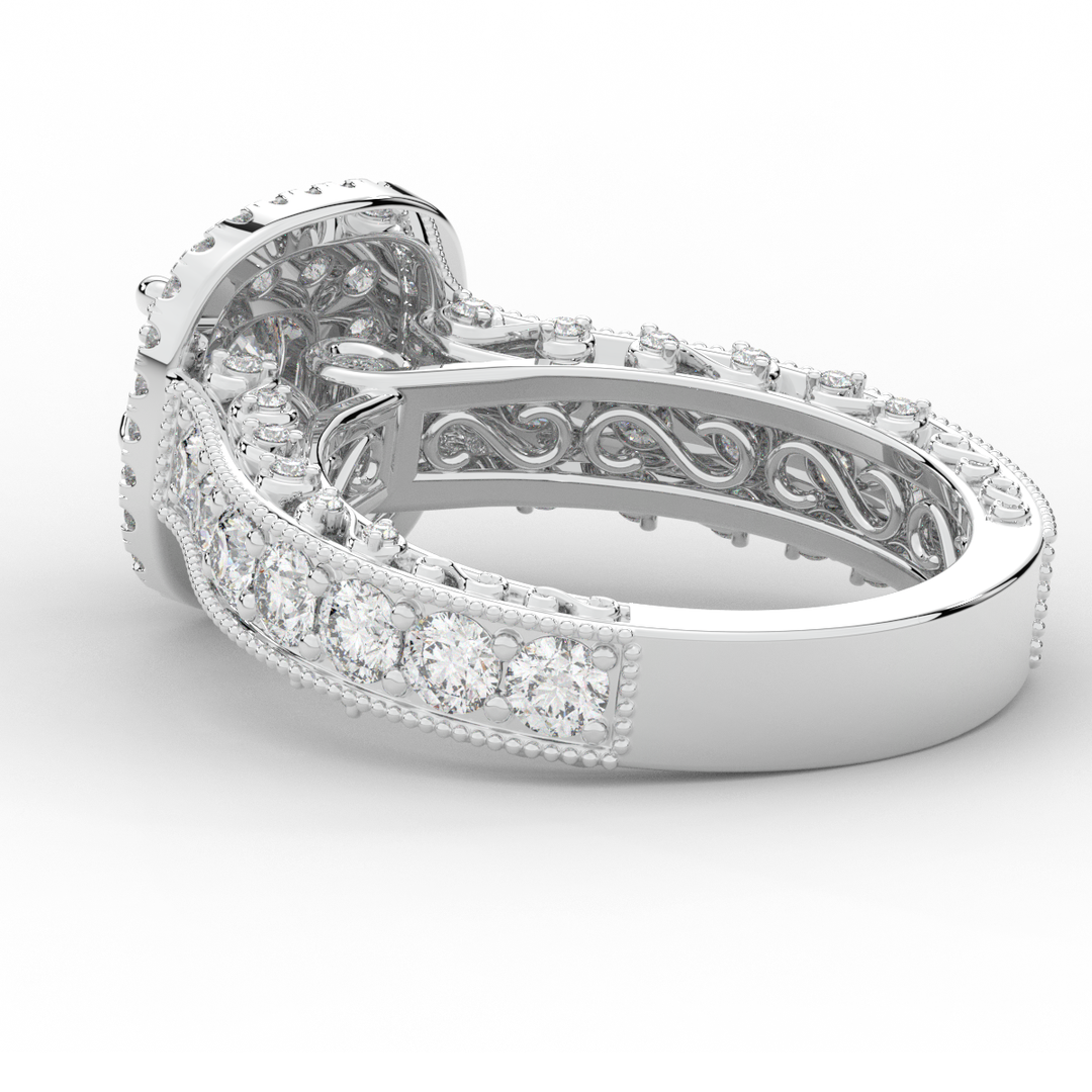 2.30CT.TW ROUND LAB DIAMOND ENGAGEMENT RING - Nazarelle