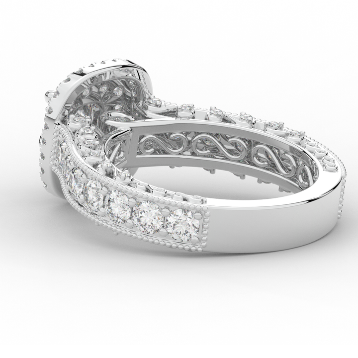 2.30CT.TW ROUND LAB DIAMOND ENGAGEMENT RING - Nazarelle