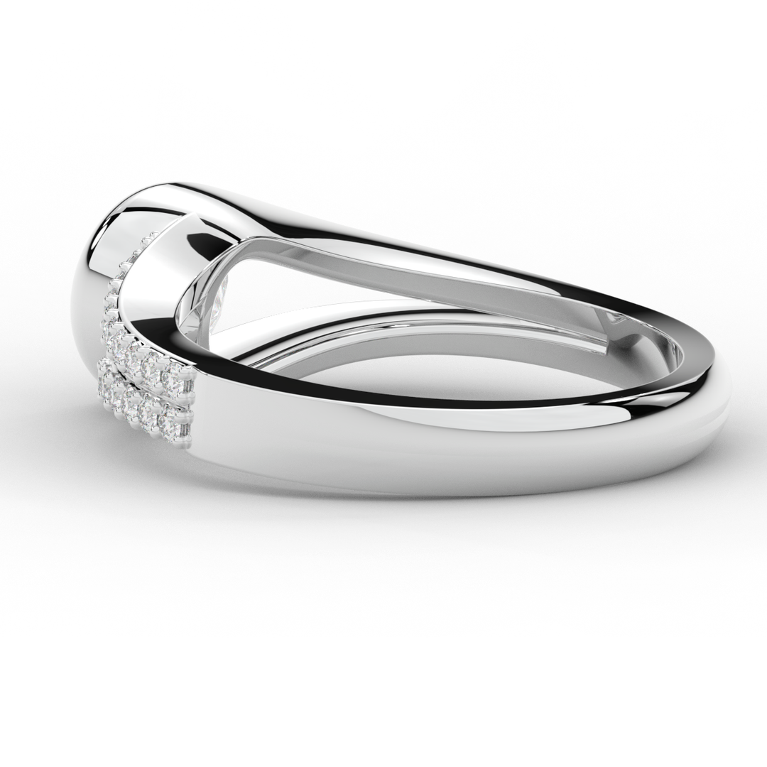 1.10CT.TW ROUND LAB DIAMOND SOLITAIRE ENGAGEMENT RING - Nazarelle