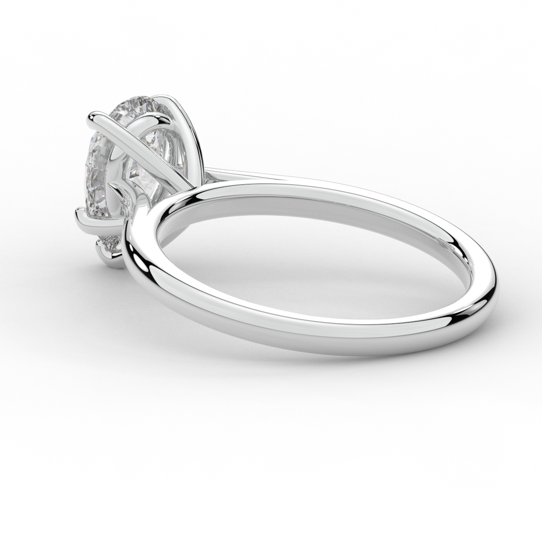 1.00CT PEAR LAB DIAMOND SOLITAIRE ENGAGEMENT RING - Nazarelle