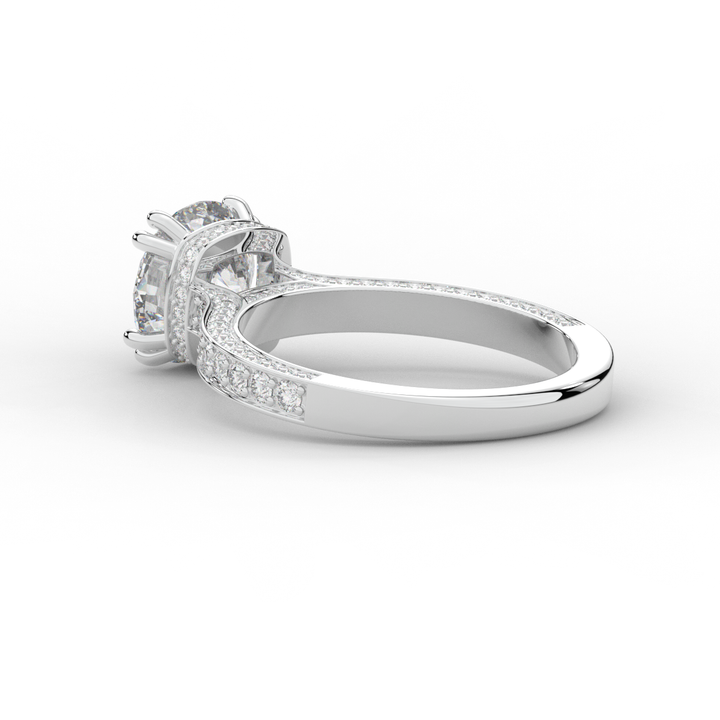 2.60CT.TW ROUND LAB DIAMOND SOLITAIRE ENGAGEMENT RING - Nazarelle