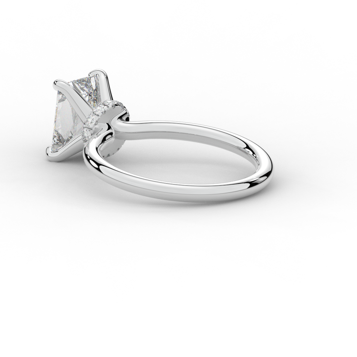 2.05CT.TW RADIANT LAB DIAMOND SOLITAIRE ENGAGEMENT RING - Nazarelle