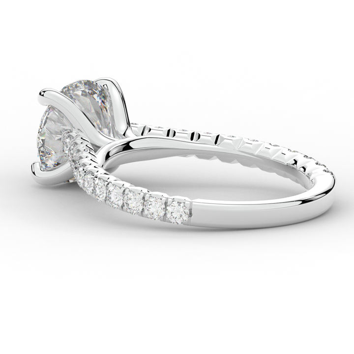 2.40CT.TW ROUND LAB DIAMOND ENGAGEMENT RING - Nazarelle