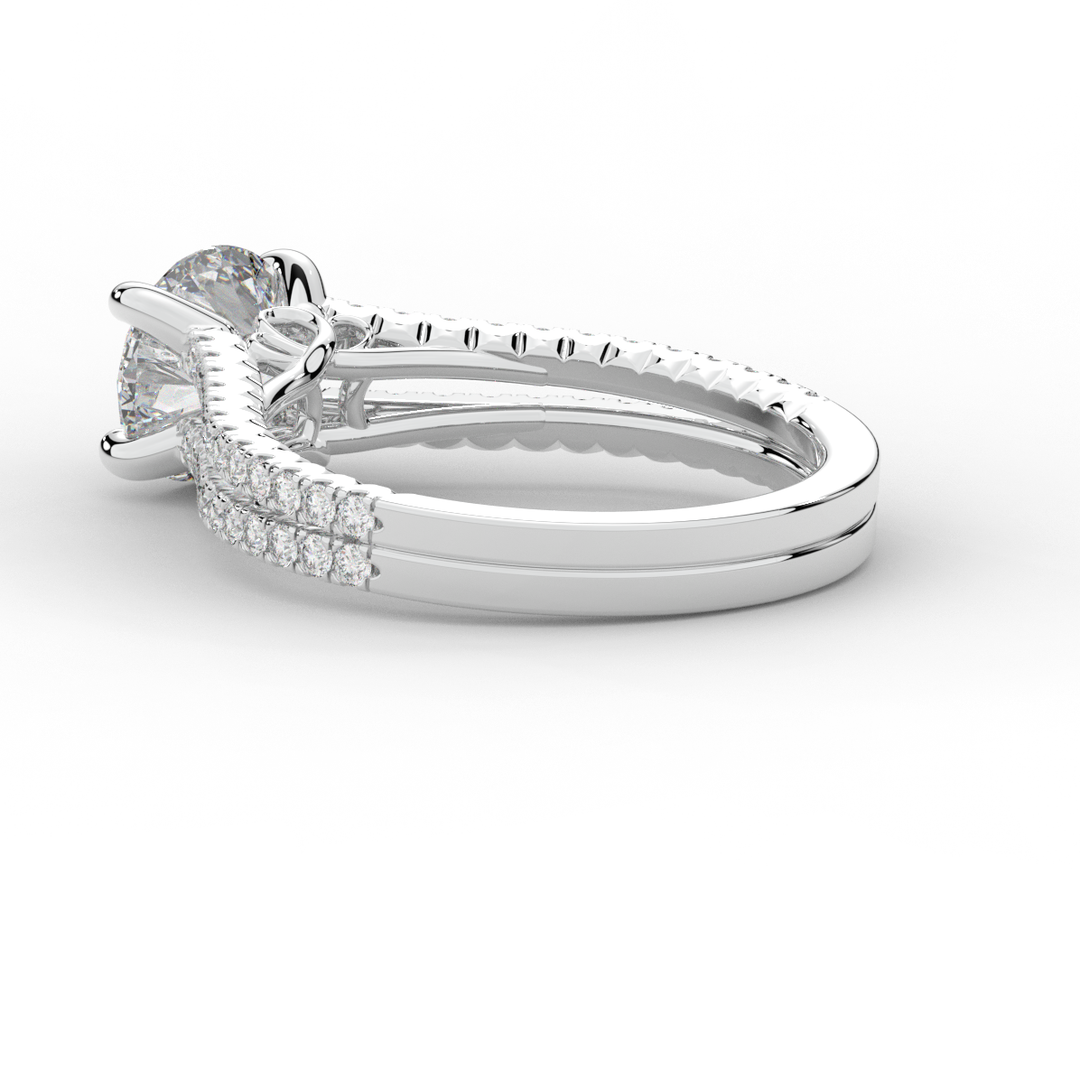 1.90CT.TW ROUND LAB DIAMOND SOLITAIRE ENGAGEMENT RING - Nazarelle