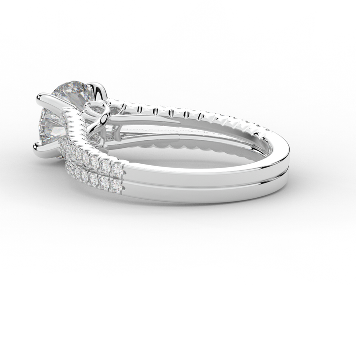 1.90CT.TW ROUND LAB DIAMOND SOLITAIRE ENGAGEMENT RING - Nazarelle