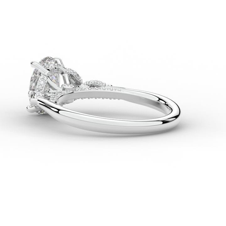 2.00CT.TW OVAL LAB DIAMOND ENGAGEMENT RING - Nazarelle