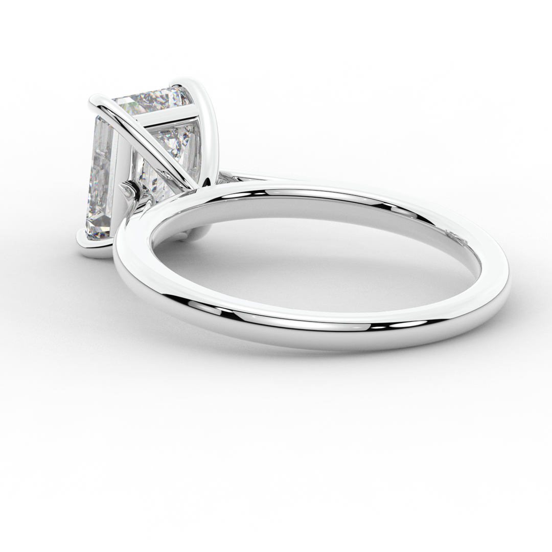 2.00CT EMERALD CUT LAB DIAMOND SOLITAIRE ENGAGEMENT RING - Nazarelle