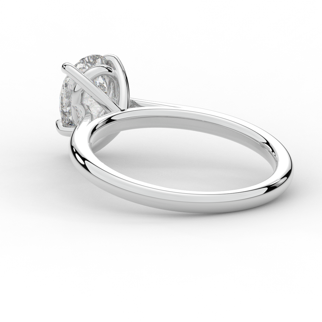 1.00CT PEAR LAB DIAMOND SOLITAIRE ENGAGEMENT RING - Nazarelle