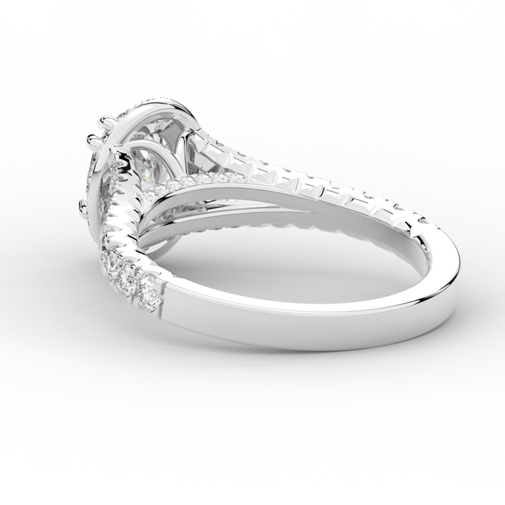 1.60CT.TW OVAL LAB DIAMOND ENGAGEMENT RING - Nazarelle