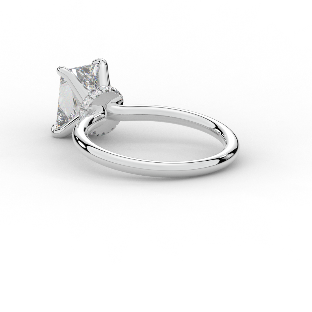 2.05CT.TW RADIANT LAB DIAMOND SOLITAIRE ENGAGEMENT RING - Nazarelle