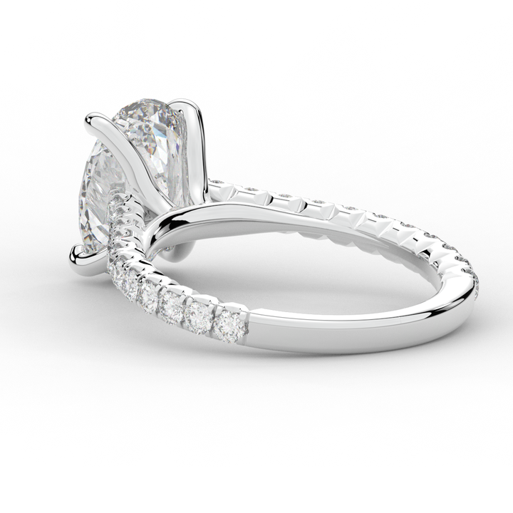 2.40CT.TW OVAL LAB DIAMOND ENGAGEMENT RING - Nazarelle