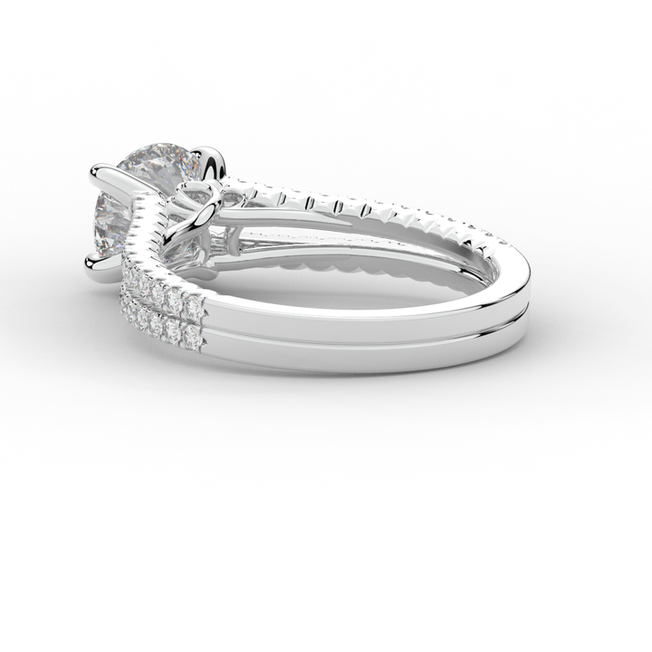 1.90CT.TW ROUND LAB DIAMOND SOLITAIRE ENGAGEMENT RING - Nazarelle