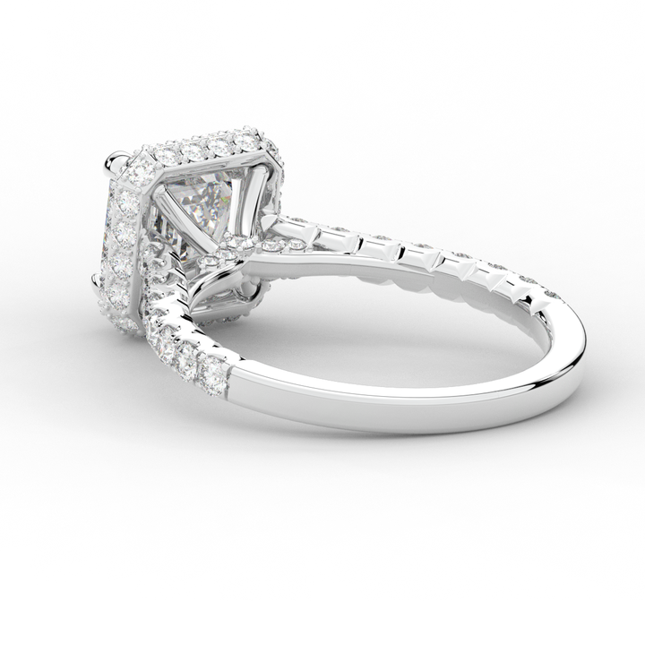 2.75CT.TW ASSCHER LAB DIAMOND HALO ENGAGEMENT RING - Nazarelle