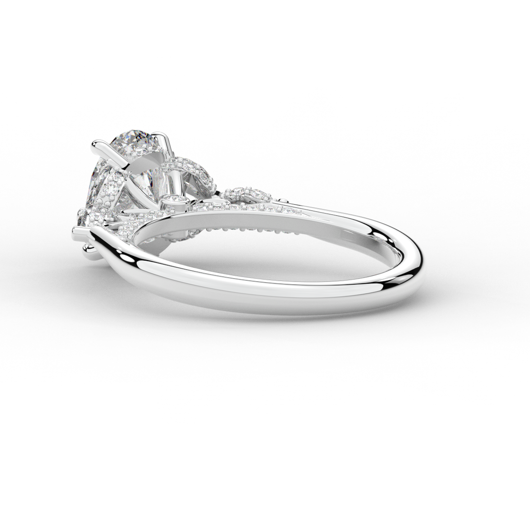 2.00CT.TW OVAL LAB DIAMOND ENGAGEMENT RING - Nazarelle
