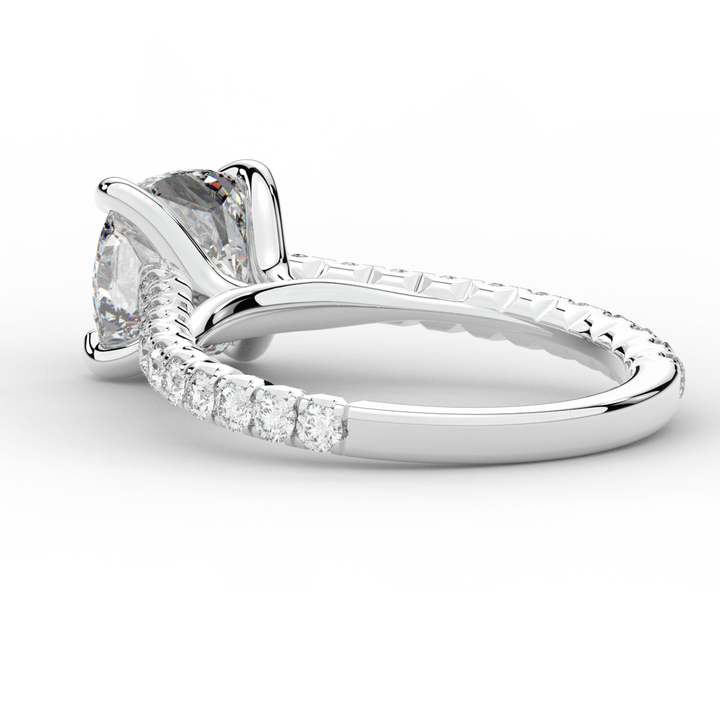 2.40CT.TW CUSHION LAB DIAMOND ENGAGEMENT RING - Nazarelle