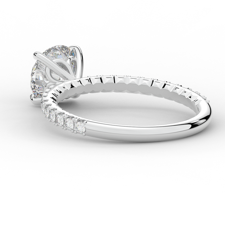 1.75CT.TW ROUND LAB DIAMOND SOLITAIRE ENGAGEMENT RING - Nazarelle