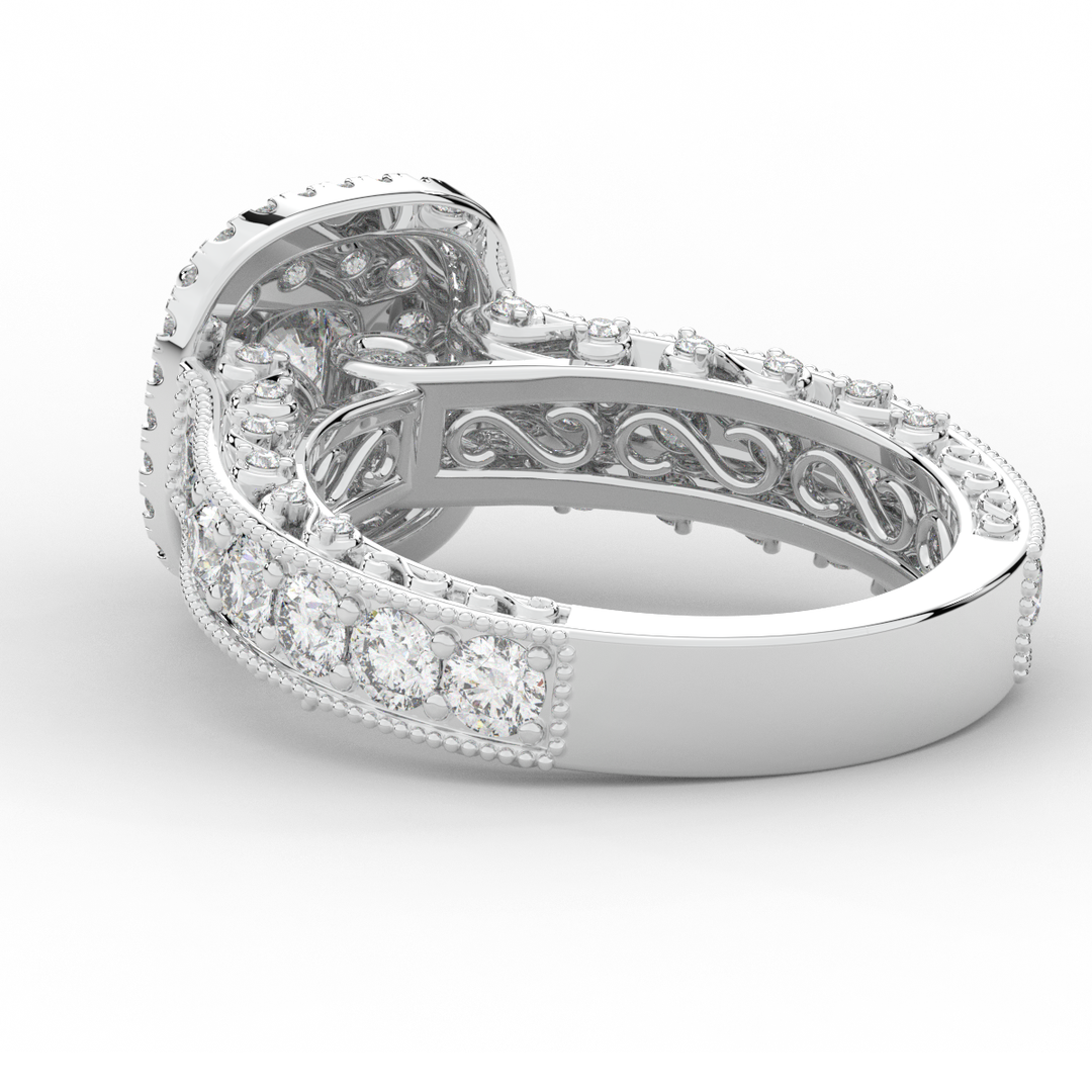 2.30CT.TW ROUND LAB DIAMOND ENGAGEMENT RING - Nazarelle
