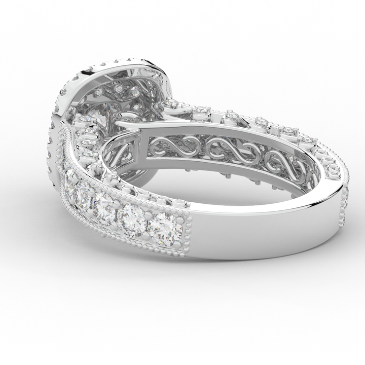 2.30CT.TW ROUND LAB DIAMOND ENGAGEMENT RING - Nazarelle