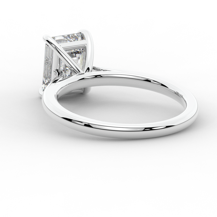 2.00CT EMERALD CUT LAB DIAMOND SOLITAIRE ENGAGEMENT RING - Nazarelle