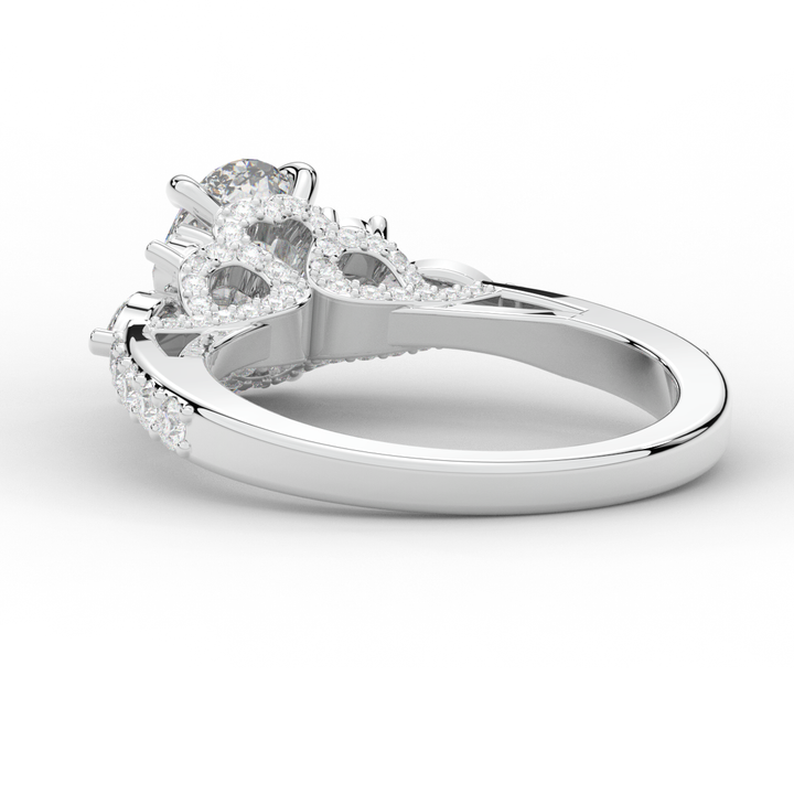 1.35CT.TW OVAL LAB DIAMOND ENGAGEMENT RING - Nazarelle