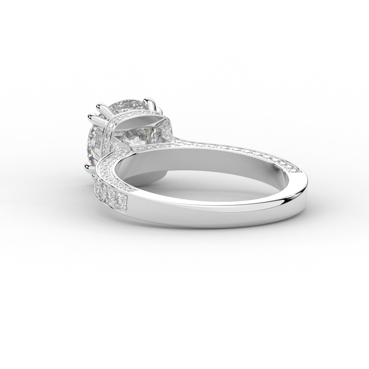 2.60CT.TW ROUND LAB DIAMOND SOLITAIRE ENGAGEMENT RING - Nazarelle