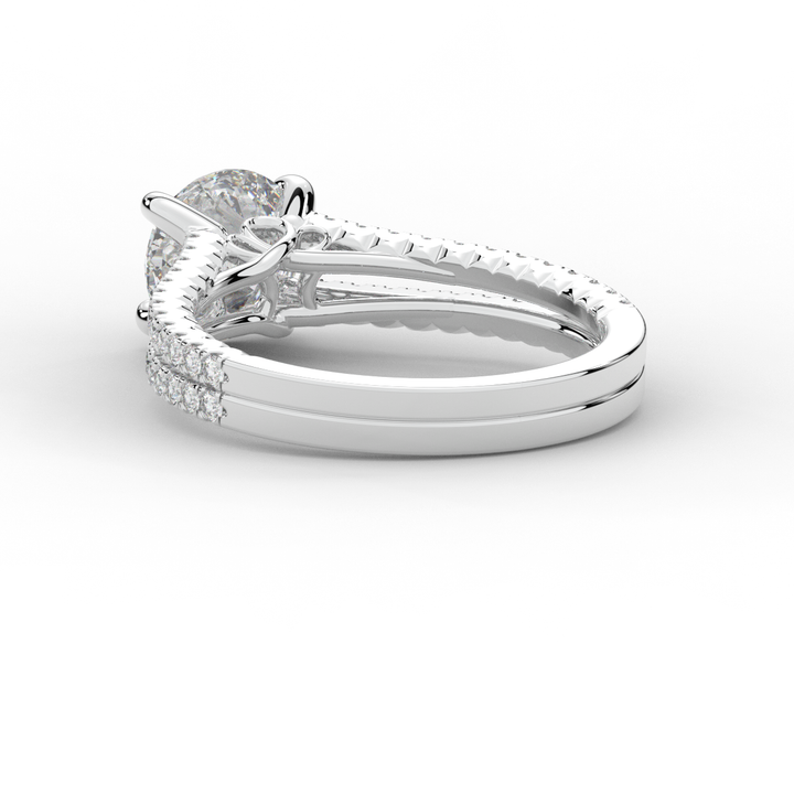 1.90CT.TW ROUND LAB DIAMOND SOLITAIRE ENGAGEMENT RING - Nazarelle