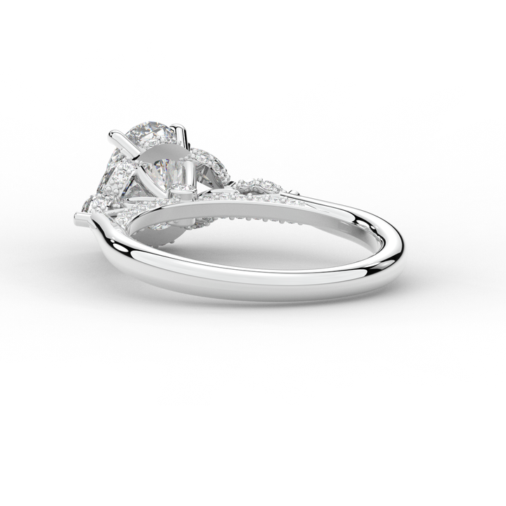 2.00CT.TW OVAL LAB DIAMOND ENGAGEMENT RING - Nazarelle