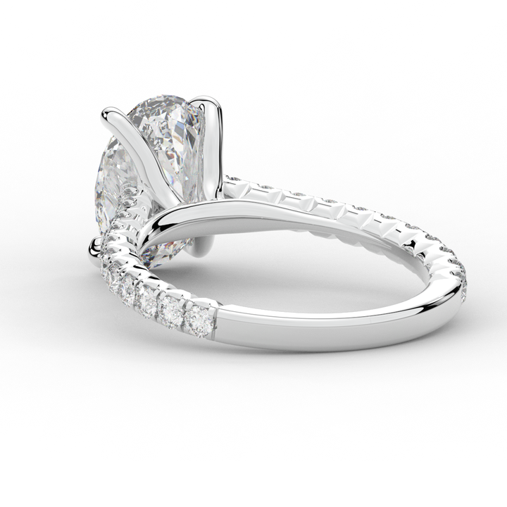 2.40CT.TW OVAL LAB DIAMOND ENGAGEMENT RING - Nazarelle