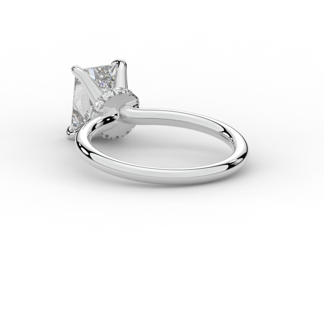 2.05CT.TW RADIANT LAB DIAMOND SOLITAIRE ENGAGEMENT RING - Nazarelle