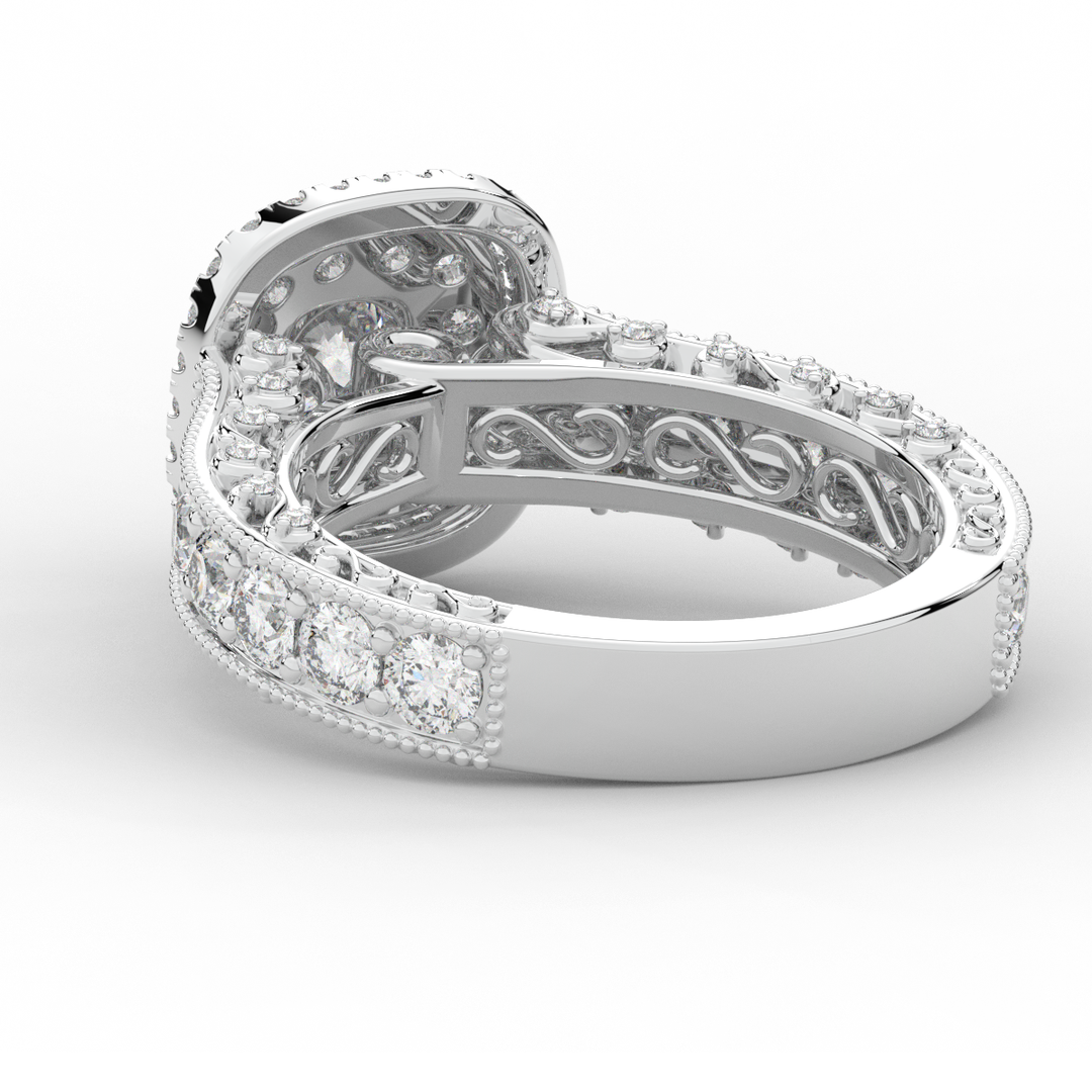 2.30CT.TW ROUND LAB DIAMOND ENGAGEMENT RING - Nazarelle