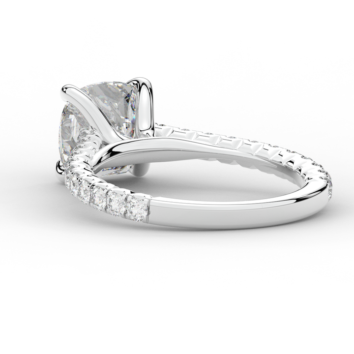 2.40CT.TW CUSHION LAB DIAMOND ENGAGEMENT RING - Nazarelle