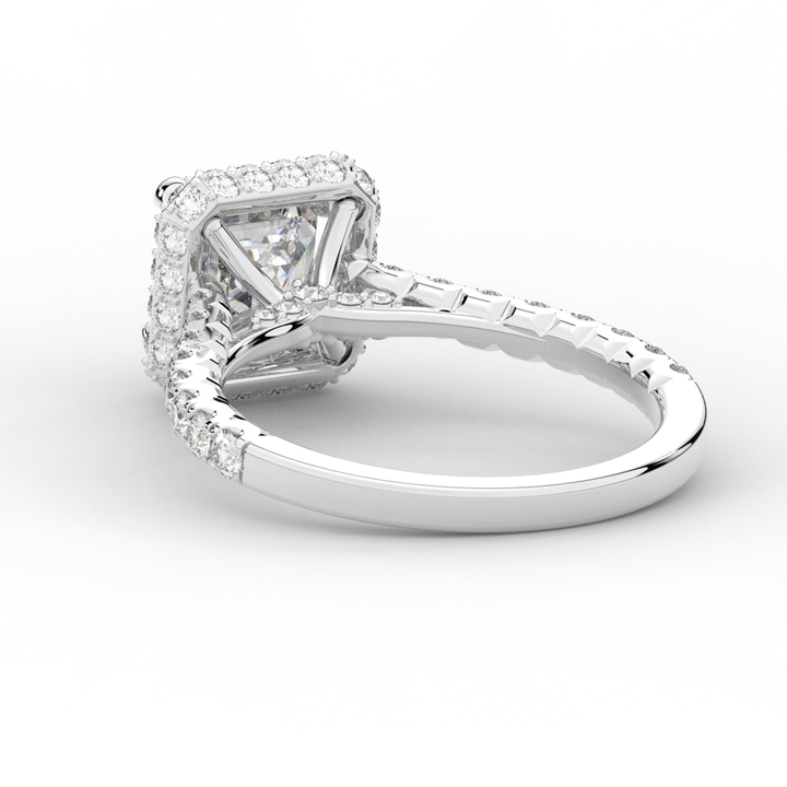 2.75CT.TW ASSCHER LAB DIAMOND HALO ENGAGEMENT RING - Nazarelle