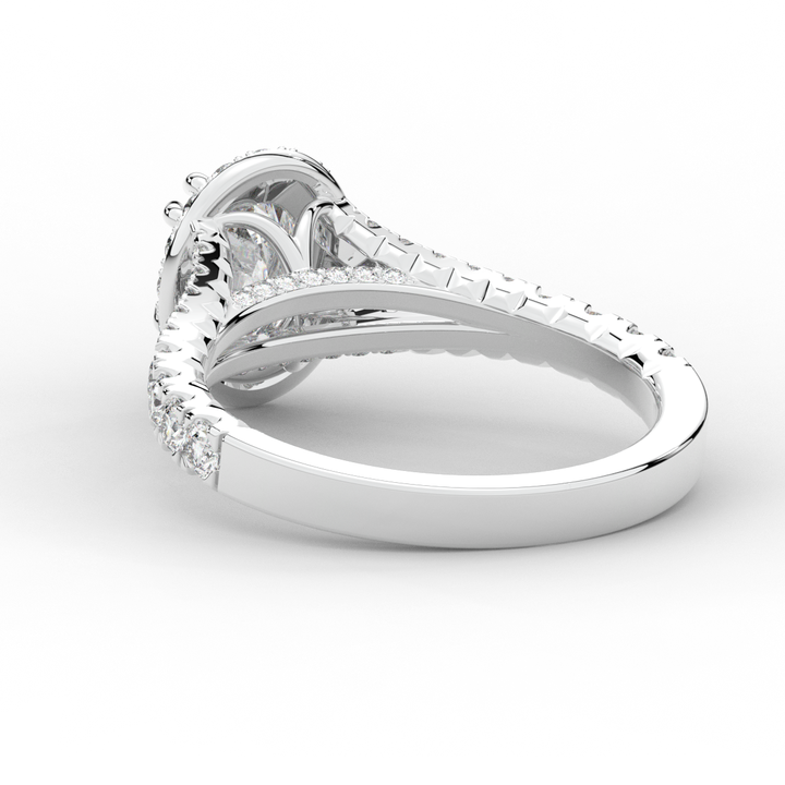 1.60CT.TW OVAL LAB DIAMOND ENGAGEMENT RING - Nazarelle