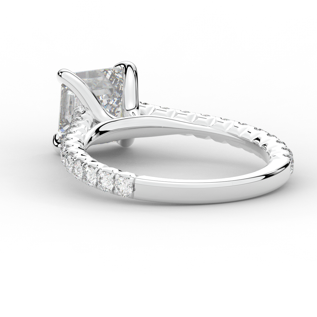 2.40CT.TW ASSCHER LAB DIAMOND ENGAGEMENT RING - Nazarelle
