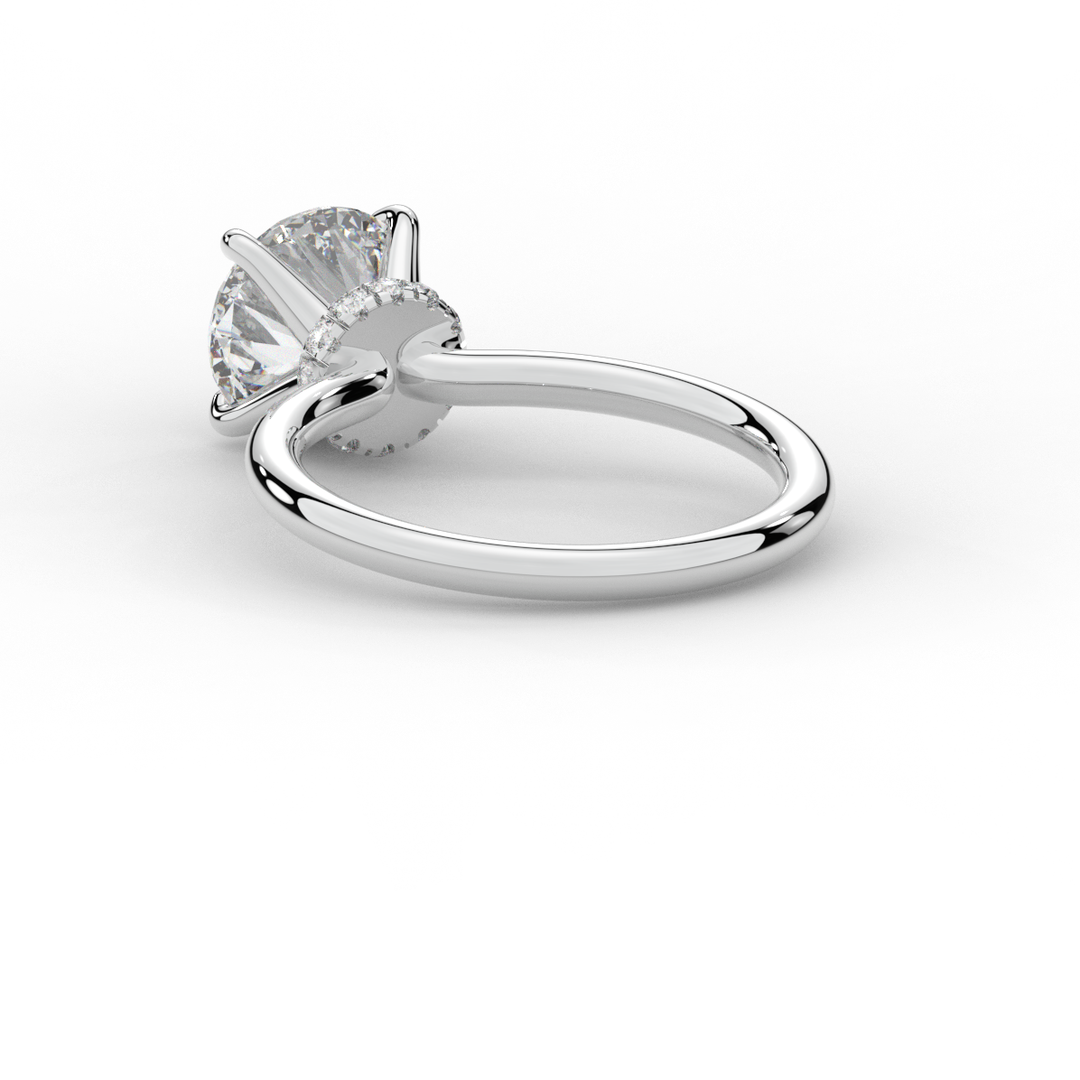 2.05CT.TW ROUND LAB DIAMOND SOLITAIRE ENGAGEMENT RING - Nazarelle