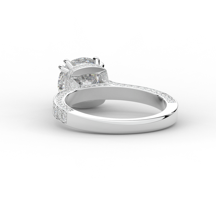 2.60CT.TW ROUND LAB DIAMOND SOLITAIRE ENGAGEMENT RING - Nazarelle