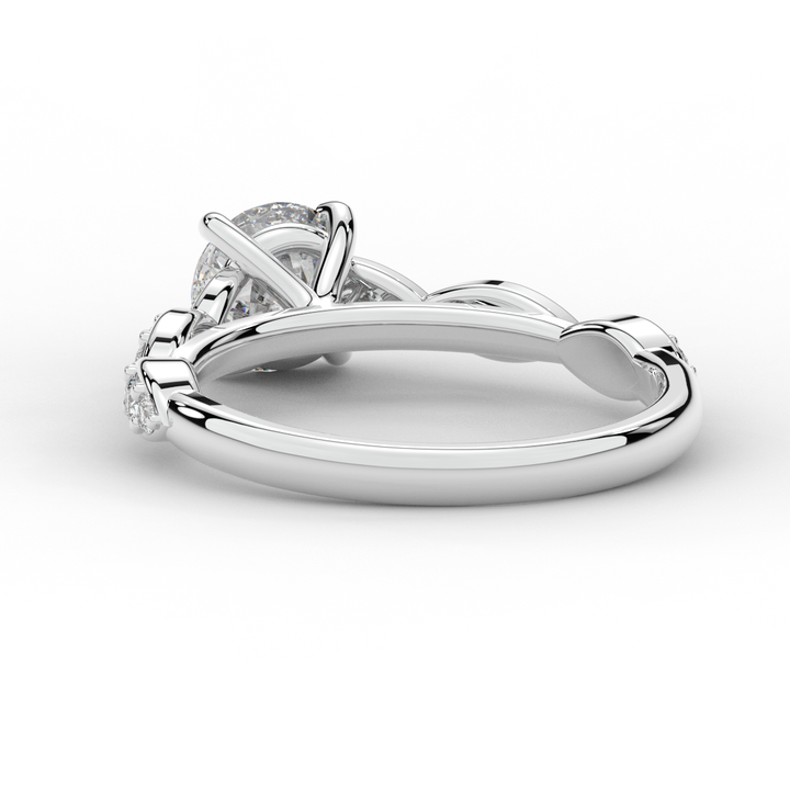 1.20CT.TW ROUND LAB DIAMOND SOLITAIRE ENGAGEMENT RING - Nazarelle