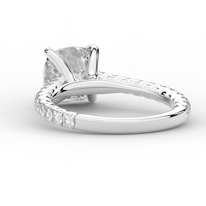2.40CT.TW CUSHION LAB DIAMOND ENGAGEMENT RING - Nazarelle