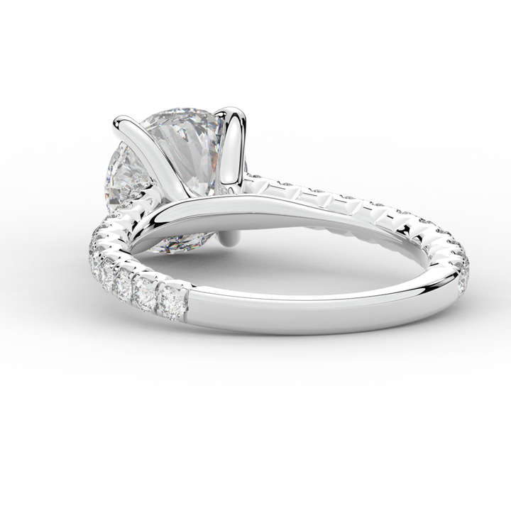 2.40CT.TW ROUND LAB DIAMOND ENGAGEMENT RING - Nazarelle