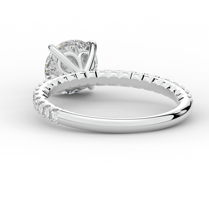 1.75CT.TW ROUND LAB DIAMOND SOLITAIRE ENGAGEMENT RING - Nazarelle