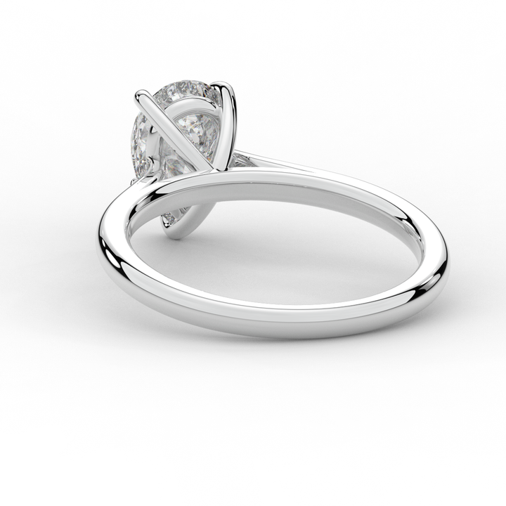 1.00CT PEAR LAB DIAMOND SOLITAIRE ENGAGEMENT RING - Nazarelle