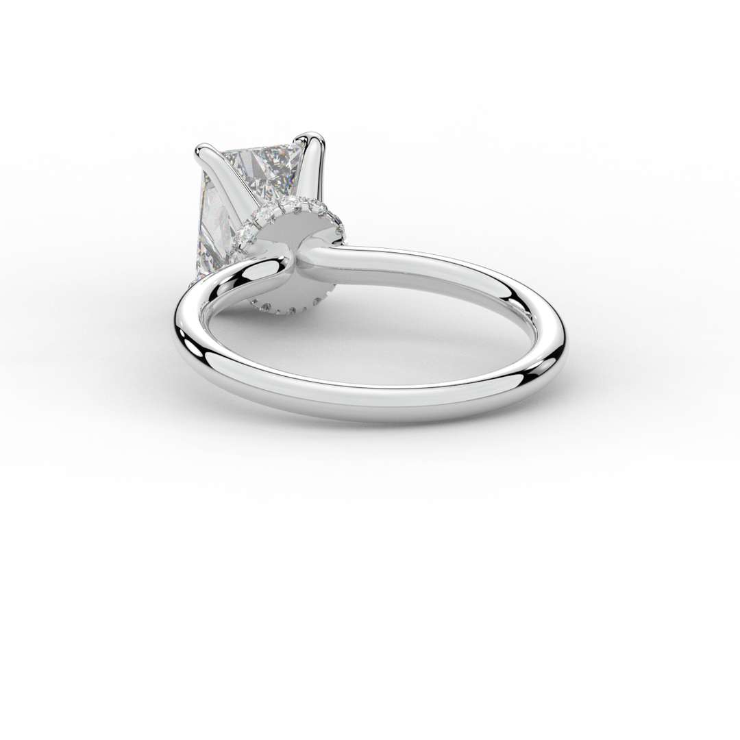 2.05CT.TW RADIANT LAB DIAMOND SOLITAIRE ENGAGEMENT RING - Nazarelle